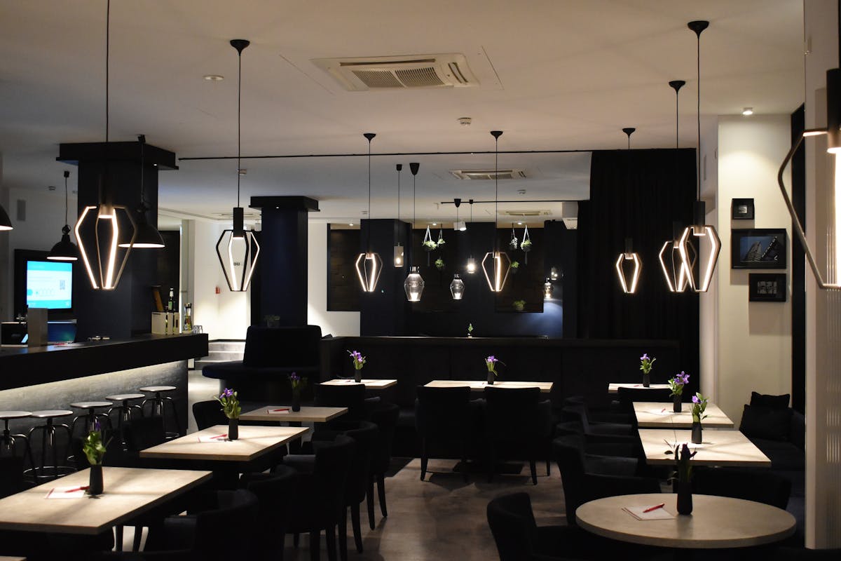 Nipona restaurant dining area with modern Japanese ambiance